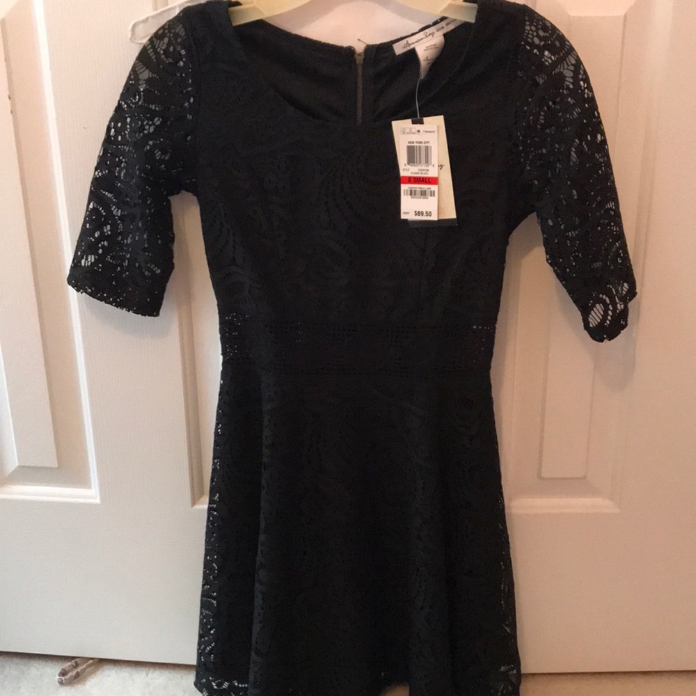 Black lace dress